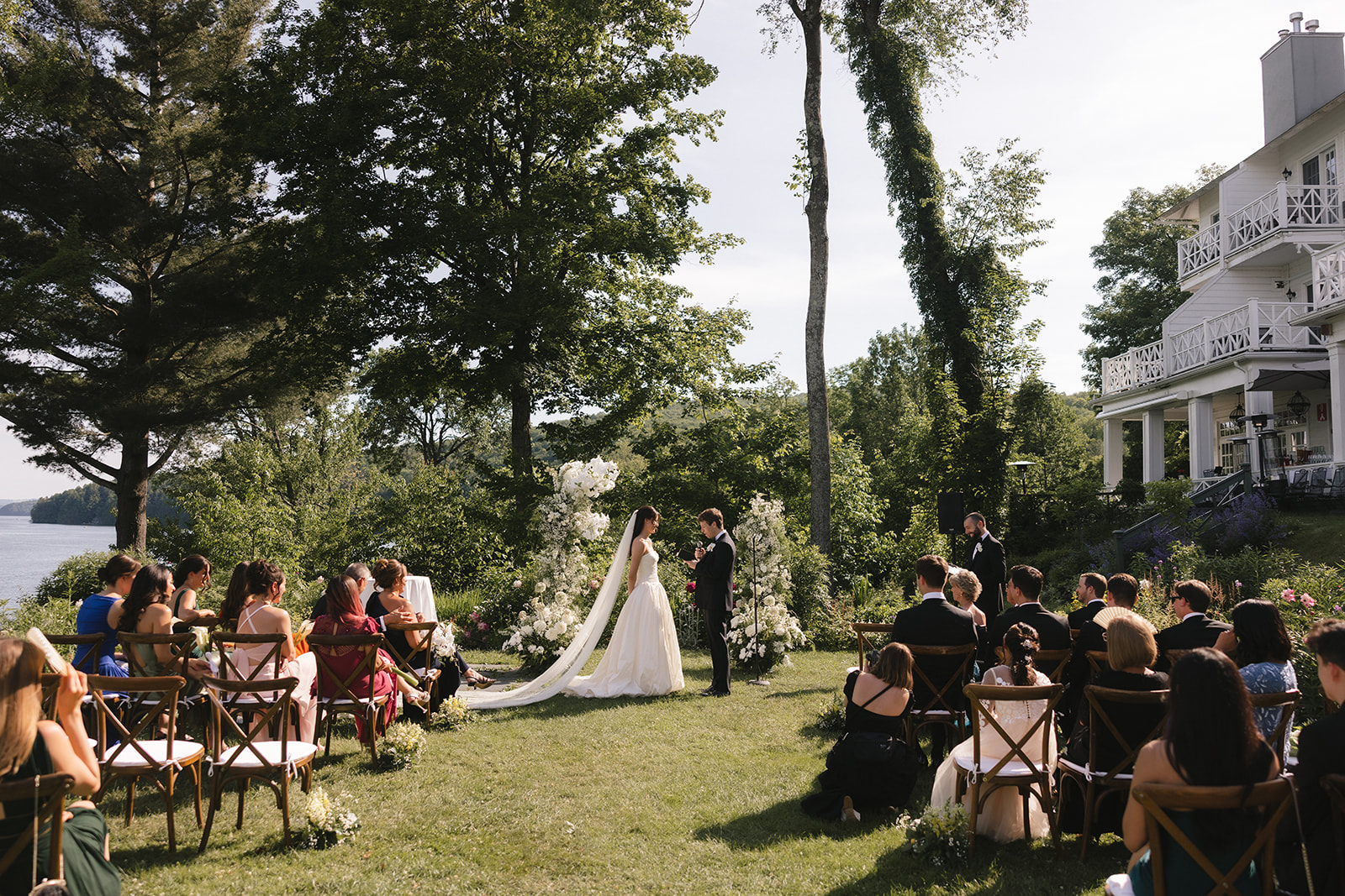 An Enchanting Lakeside Wedding at Manoir Hovey
